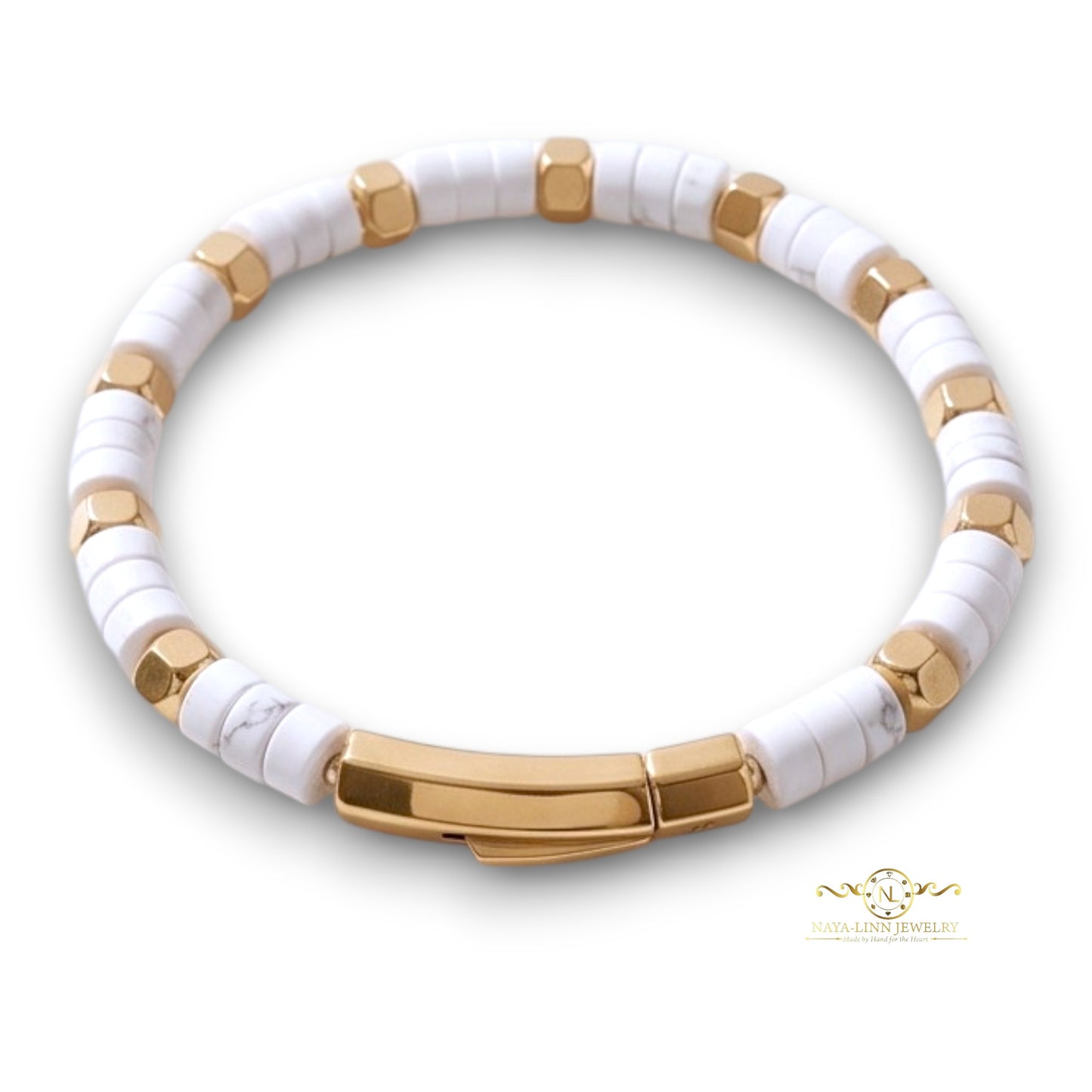 Achilles Men’s Black Agate /Silver Plated Bracelet with Curved Bayonet Clasp