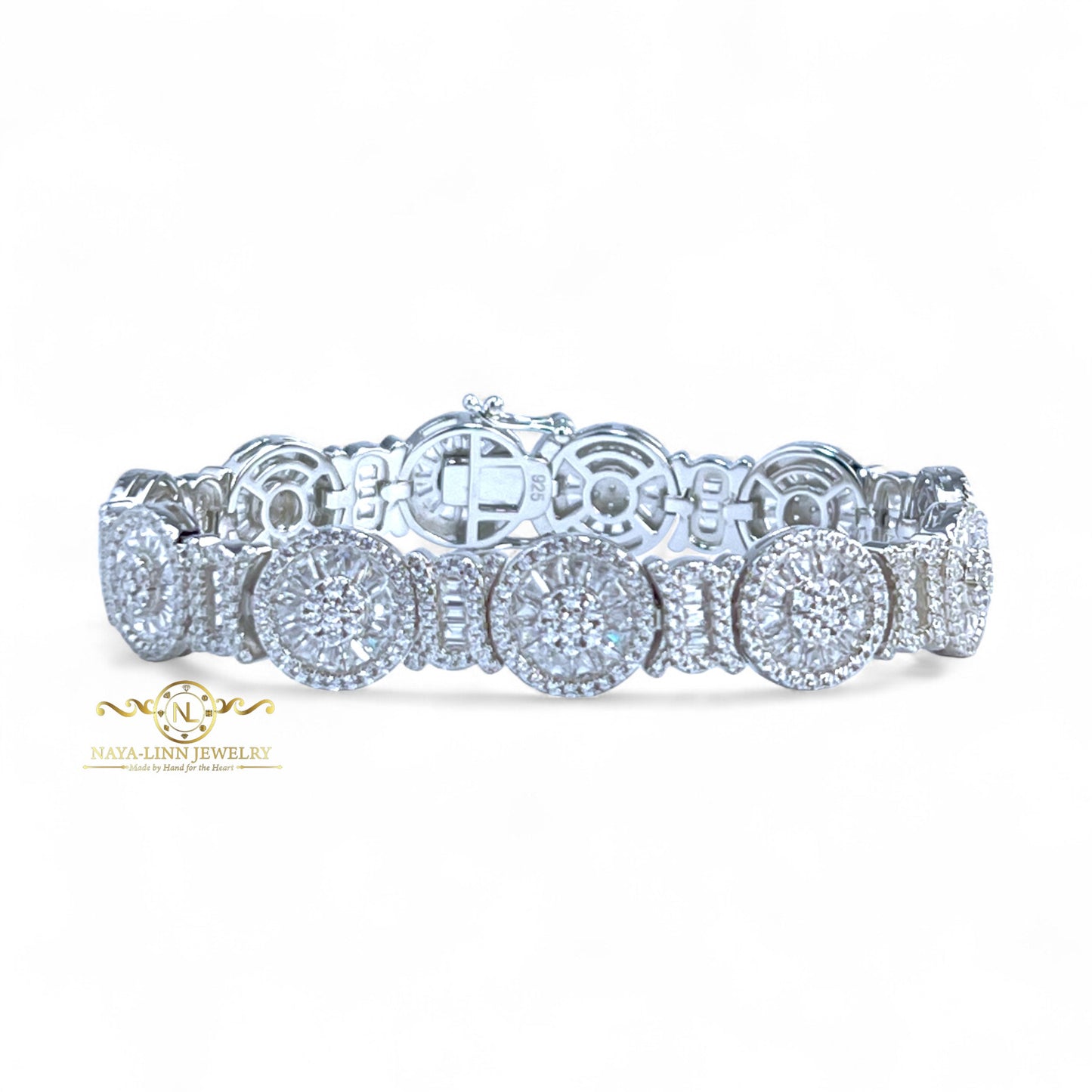 Empress Bracelet Mixed Cut Diamond Simulants Durable Jewelry Formal Occasion Bracelet for Women