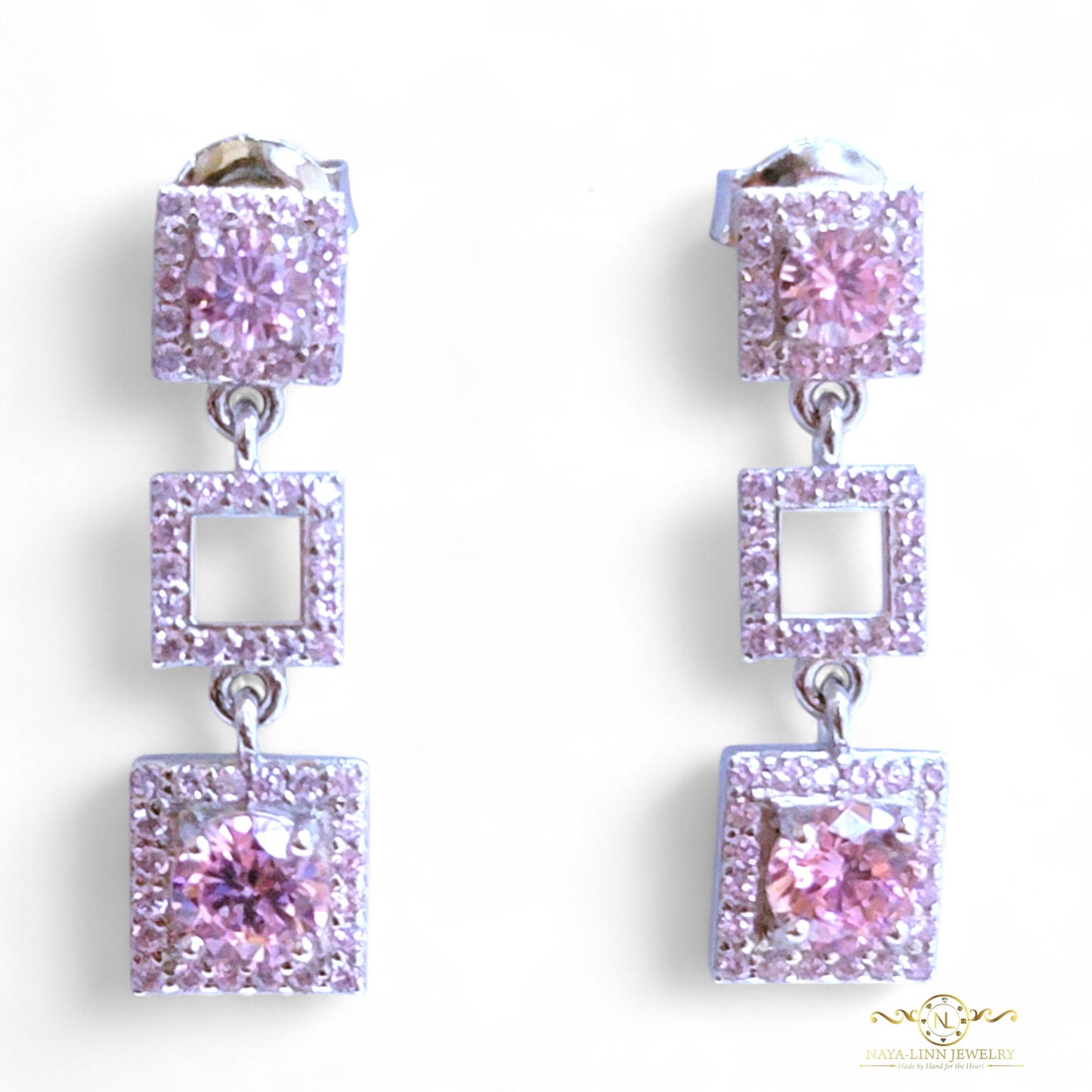 Scarlet Drop Earrings | 925 Sterling Silver Drop Earring | Gemstones Dangle Earrings