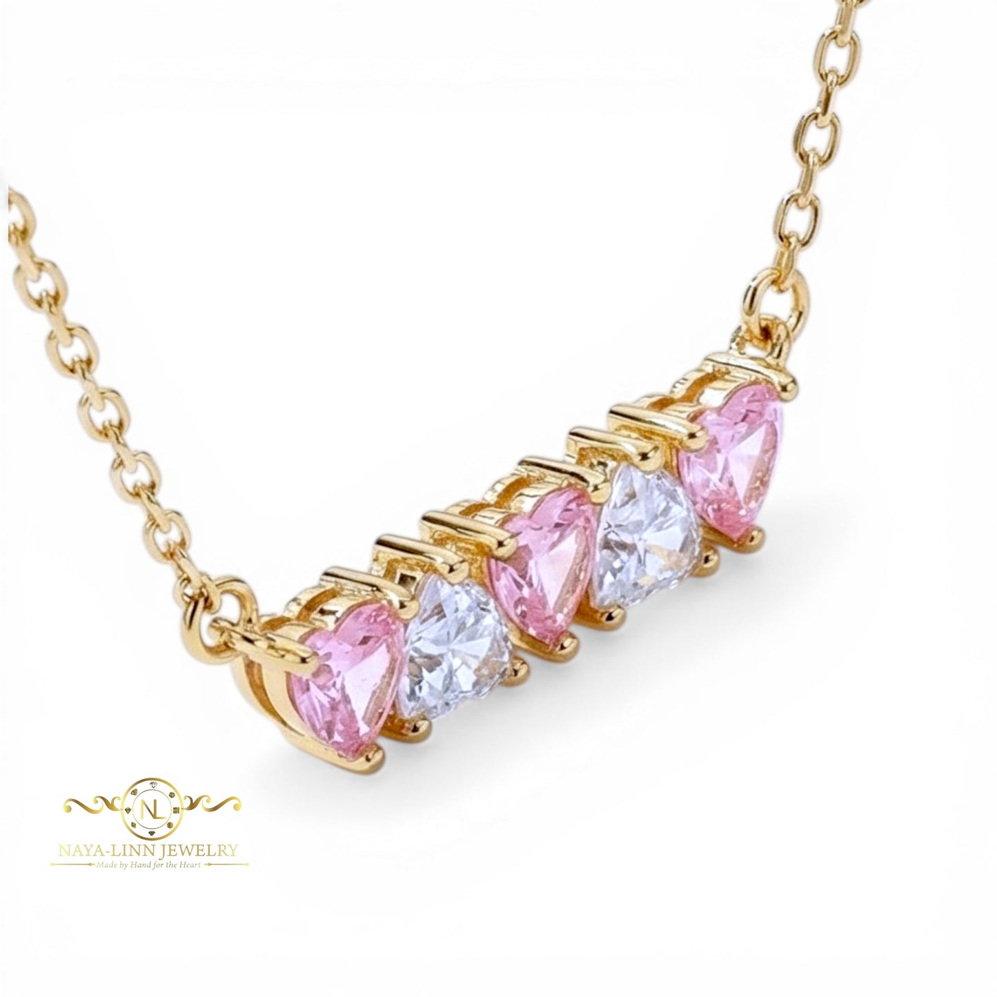 Skylar Heart Bar Necklace | Gift For Her | Elegant Jewelry | Gift For Christmas