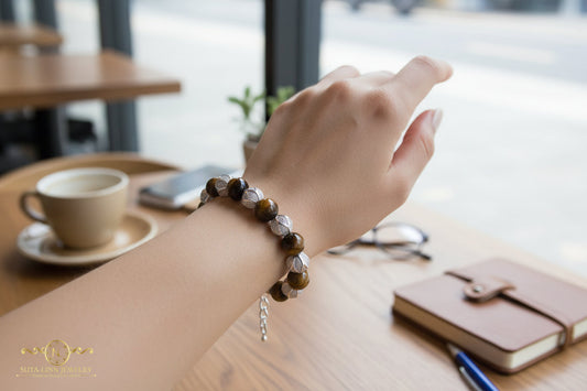 Kalu Men’s Bracelet: A Bold Expression of Strength in Tiger’s Eye