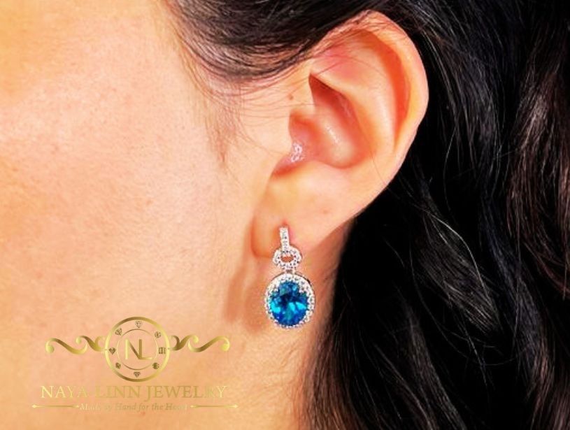 Betchie Earrings | Rhodium Over 925 Sterling Silver | Cubic Zirconia | Everyday Earrings