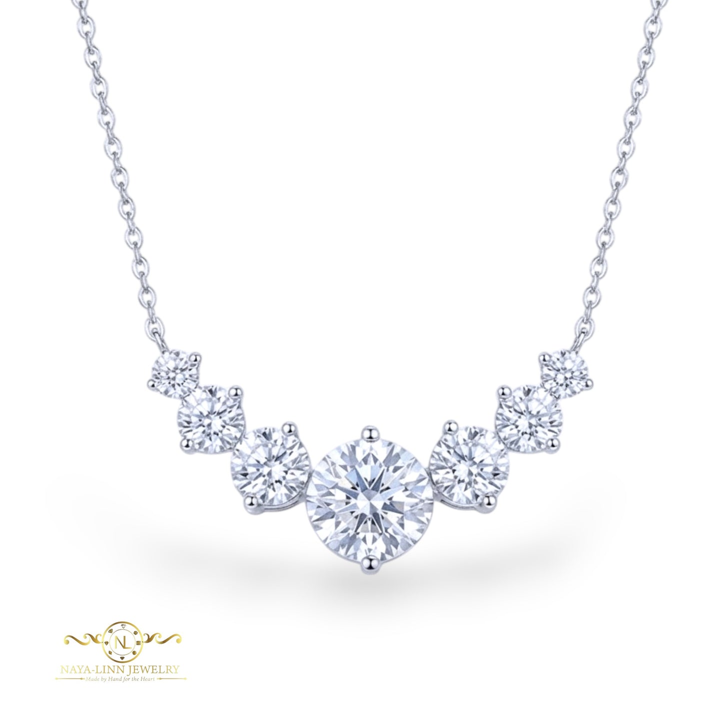 Aurora Moissanite Necklace | Statement Necklace Gift | For Every Occasion | Unique Necklace