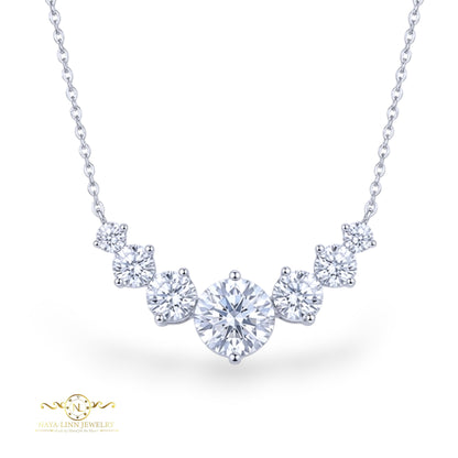 Aurora Moissanite Necklace | Statement Necklace Gift | For Every Occasion | Unique Necklace