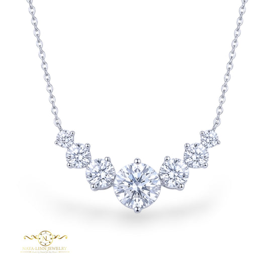 Aurora Moissanite Necklace | Statement Necklace Gift | For Every Occasion | Unique Necklace