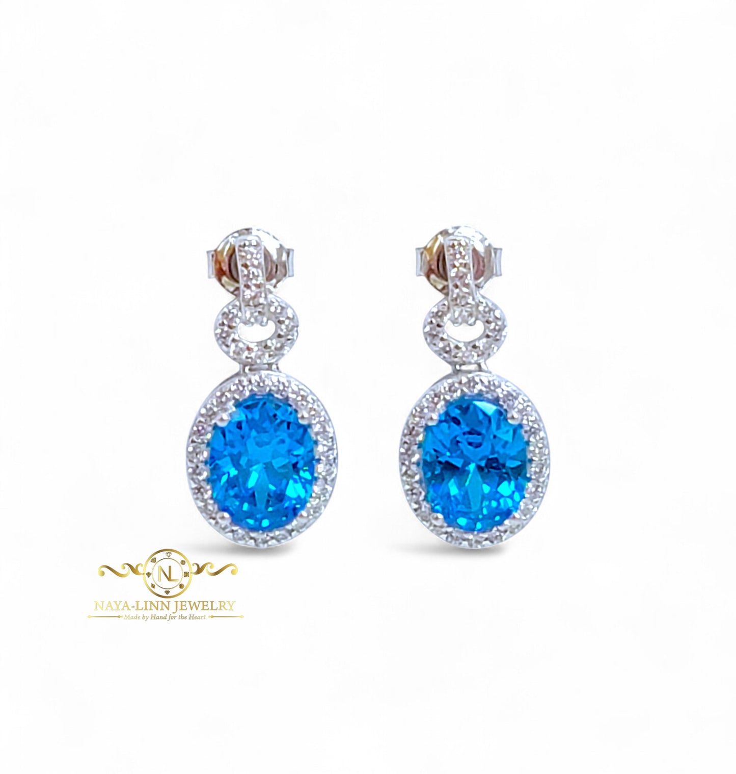 Betchie Earrings | Rhodium Over 925 Sterling Silver | Cubic Zirconia | Everyday Earrings