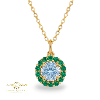 Beverly Moissanite Necklace | 18K Gold Vermeil Jewelry | Sterling Silver | GRA Certificate By Naya-Linn Jewelry