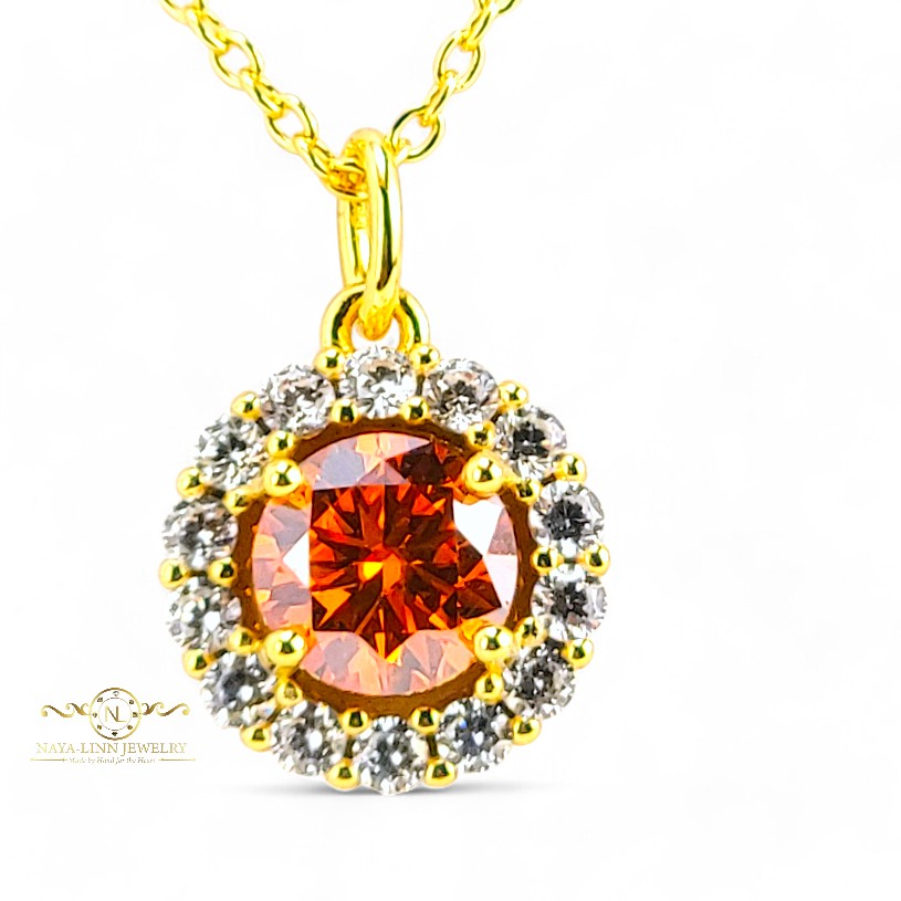 Beverly Moissanite Necklace | 18K Gold Vermeil Jewelry | Sterling Silver | GRA Certificate By Naya-Linn Jewelry