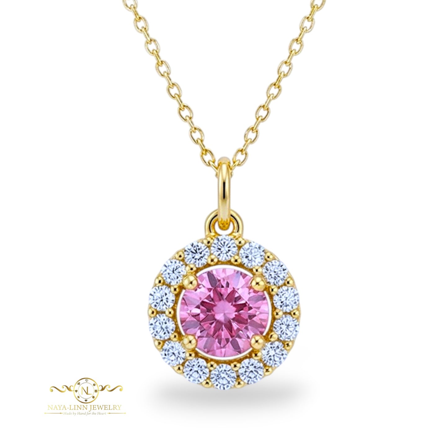 Beverly Moissanite Necklace | 18K Gold Vermeil Jewelry | Sterling Silver | GRA Certificate By Naya-Linn Jewelry