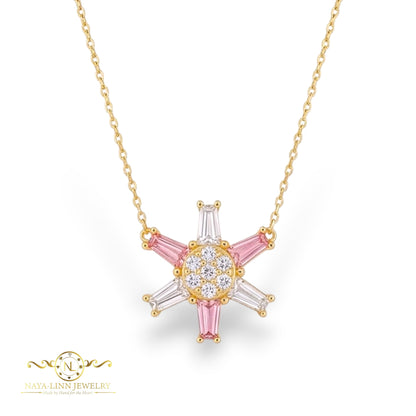Emma Snowflake Necklace | 18K Gold Vermeil Jewelry | 925 Sterling Silver By Naya-Linn Jewelry
