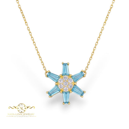Emma Snowflake Necklace | 18K Gold Vermeil Jewelry | 925 Sterling Silver By Naya-Linn Jewelry