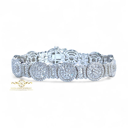 Empress Bracelet Mixed Cut Diamond Simulants Durable Jewelry Formal Occasion Bracelet for Women