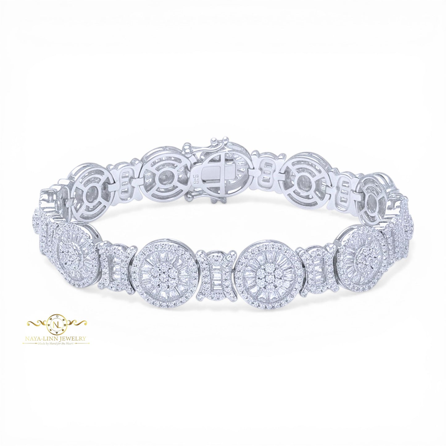 Empress Bracelet Mixed Cut Diamond Simulants Durable Jewelry Formal Occasion Bracelet for Women