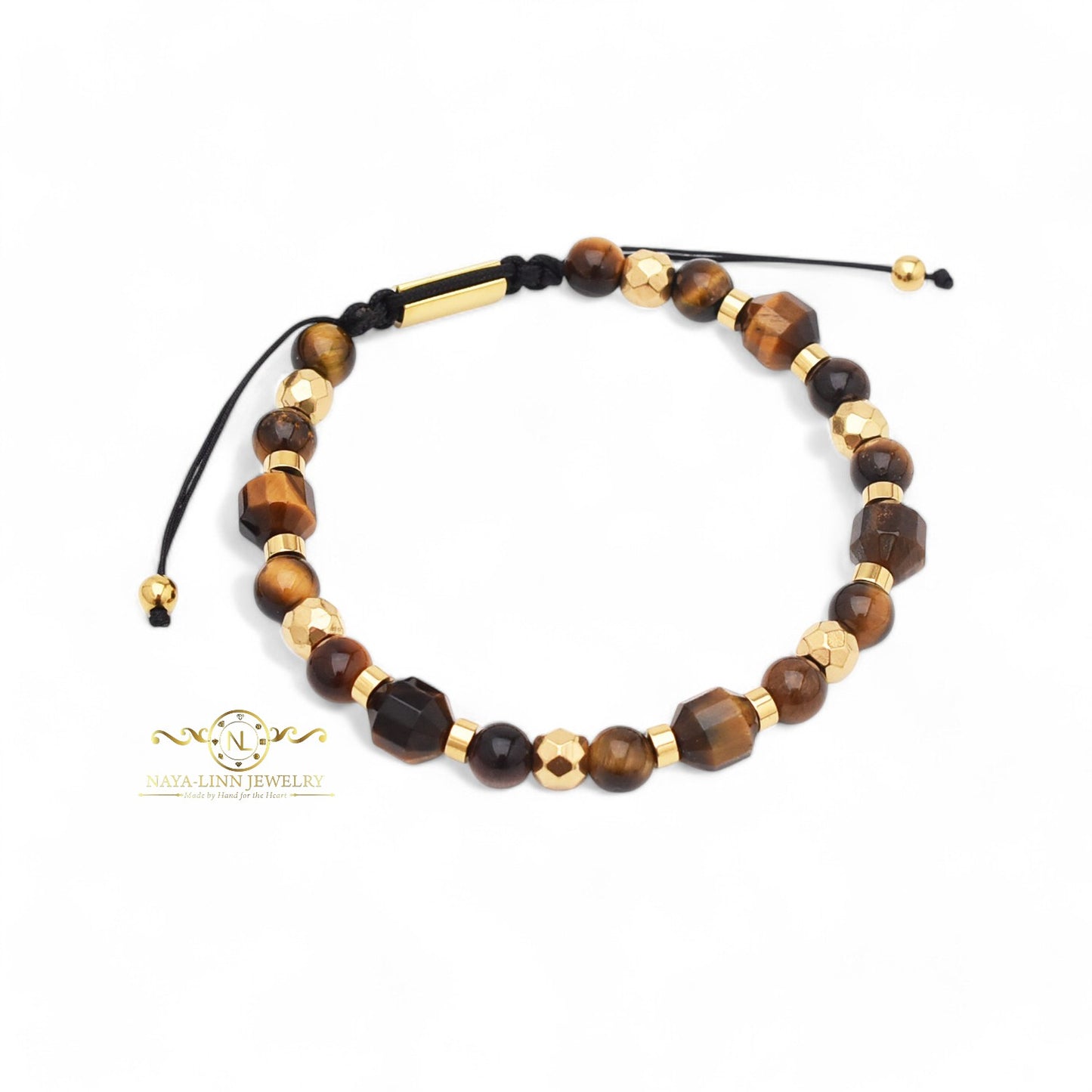 Eryx Men's 8MM Natural Stone Beaded Bracelet