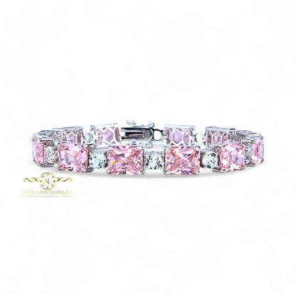 Eva Bracelet Austrian Crystals Emerald Cut Crystal Durable Bracelet