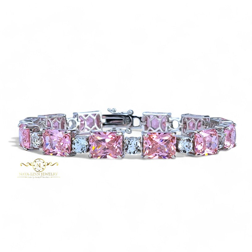 Eva Bracelet Austrian Crystals Emerald Cut Crystal Durable Bracelet