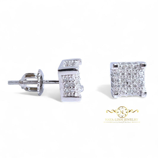Jordan Unisex Stud Earrings | Gender-Neutral Design | Durable Everyday Wear | Moissanite| Fine Jewelry