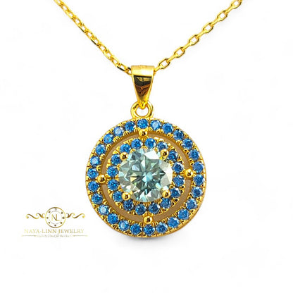 Josie Moissanite Necklace | 18K Gold Vermeil | Sterling Silver | GRA Certificate By Naya-Linn Jewelry