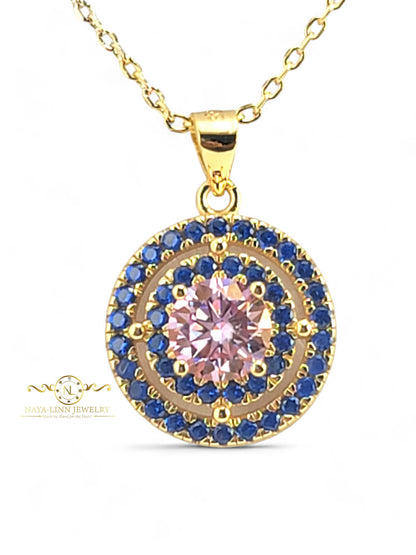 Josie Moissanite Necklace | 18K Gold Vermeil | Sterling Silver | GRA Certificate By Naya-Linn Jewelry