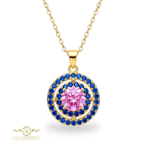 Josie Moissanite Necklace | 18K Gold Vermeil | Sterling Silver | GRA Certificate By Naya-Linn Jewelry
