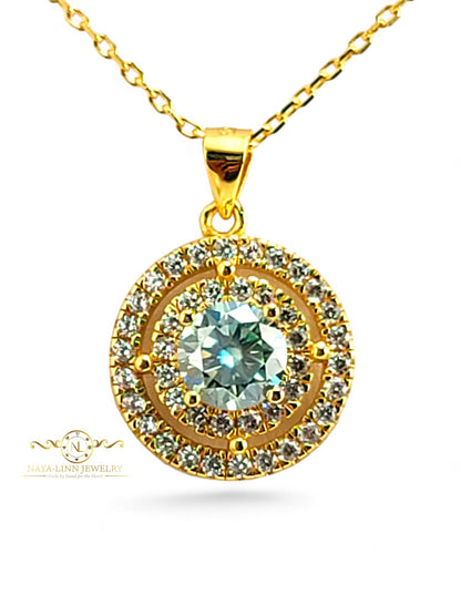 Josie Moissanite Necklace | 18K Gold Vermeil | Sterling Silver | GRA Certificate By Naya-Linn Jewelry