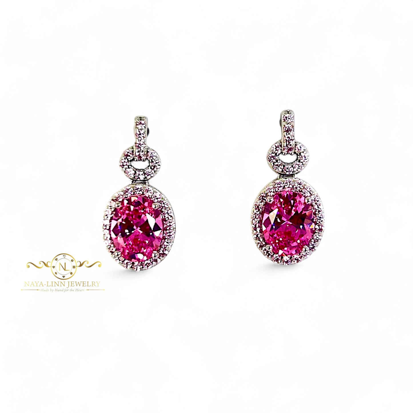 Betchie Earrings | Rhodium Over 925 Sterling Silver | Cubic Zirconia | Everyday Earrings