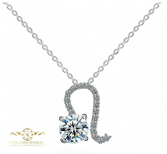 Leo Moissanite Zodiac Necklace