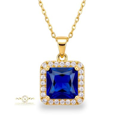 Nora Necklace Diamond Simulants | 18K Gold Vermeil | 925 Sterling Silver By Naya-Linn Jewelry