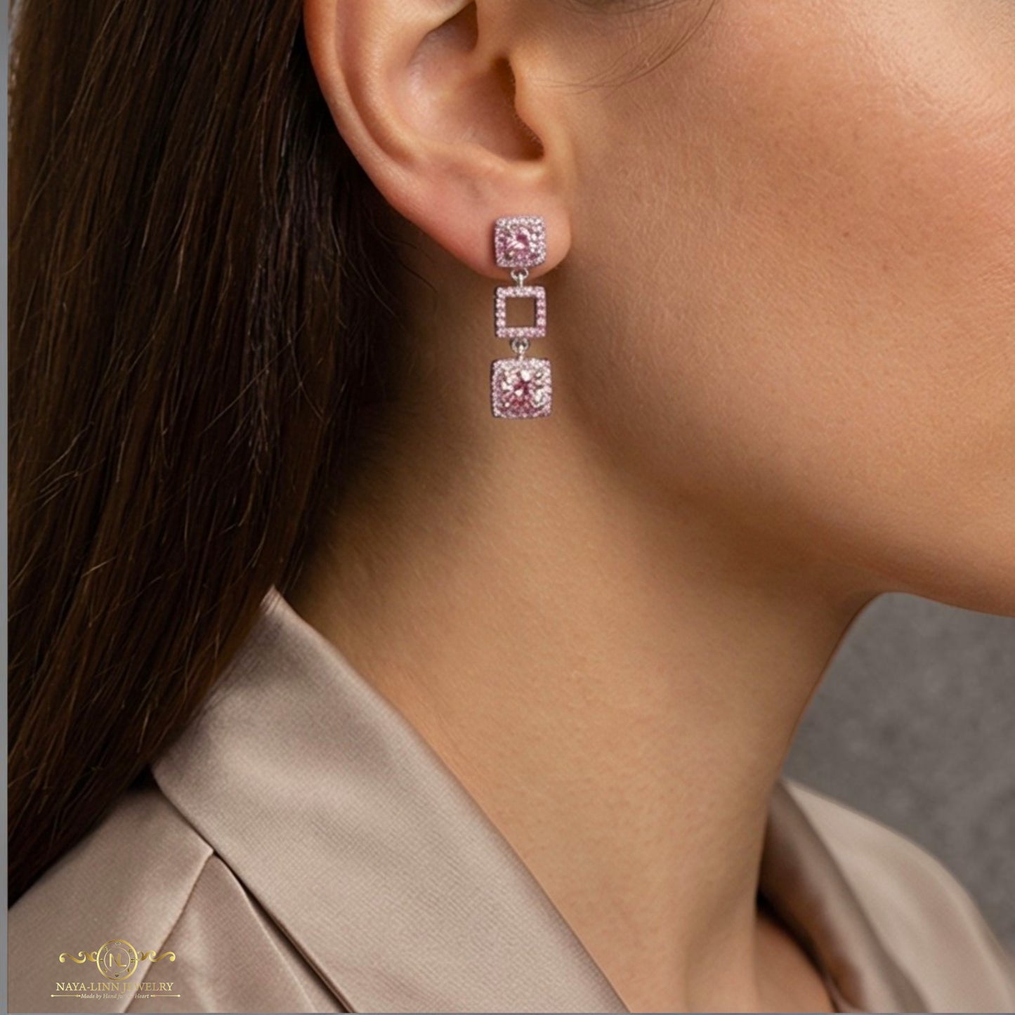 Scarlet Drop Earrings | 925 Sterling Silver Drop Earring | Gemstones Dangle Earrings