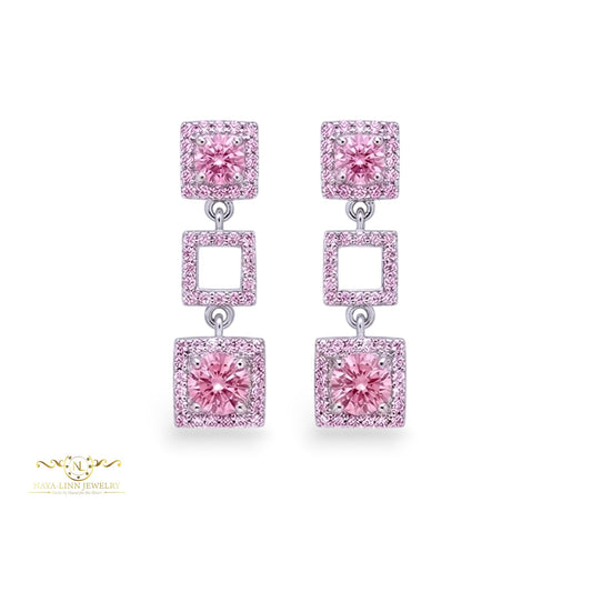 Scarlet Drop Earrings | 925 Sterling Silver Drop Earring | Gemstones Dangle Earrings