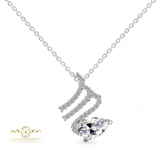 Scorpio Moissanite Zodiac Necklace