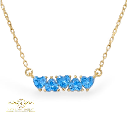 Skylar Heart Bar Necklace | Gift For Her | Elegant Jewelry | Gift For Christmas