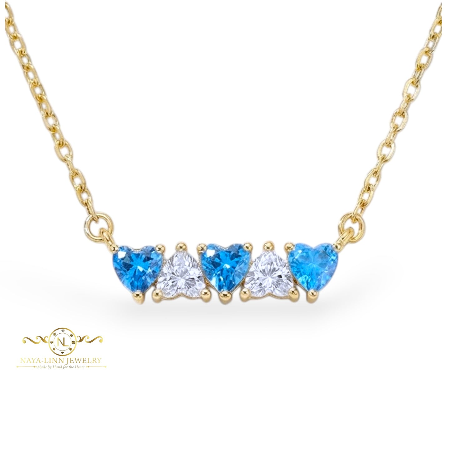 Skylar Heart Bar Necklace | Gift For Her | Elegant Jewelry | Gift For Christmas