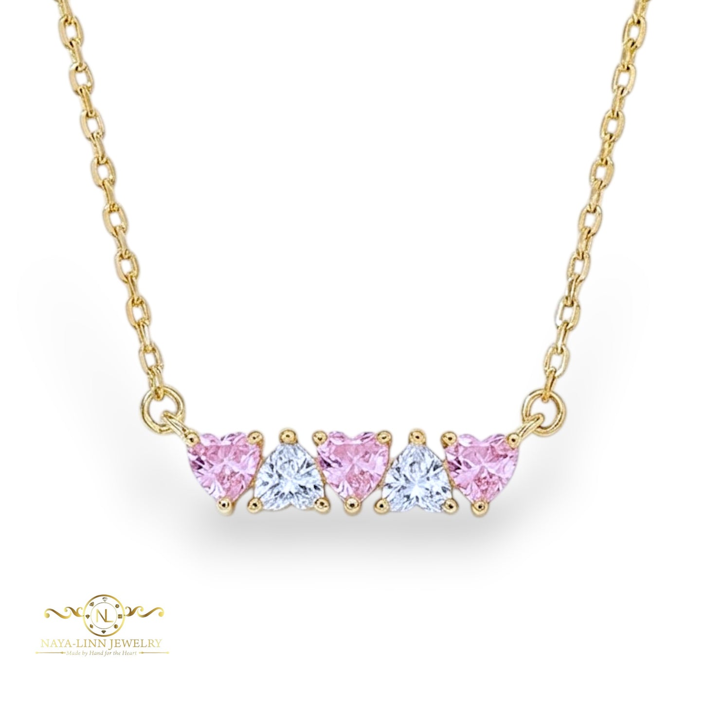 Skylar Heart Bar Necklace | Gift For Her | Elegant Jewelry | Gift For Christmas