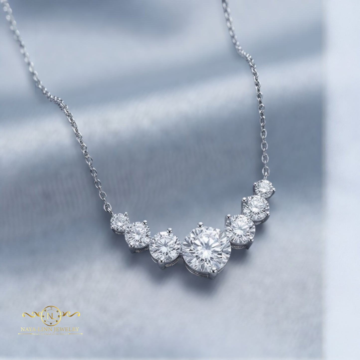 Aurora Moissanite Necklace | Statement Necklace Gift | For Every Occasion | Unique Necklace