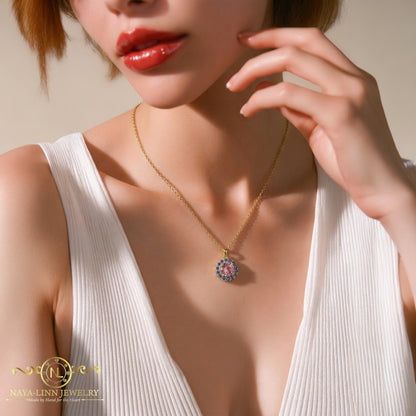 Beverly Moissanite Necklace | 18K Gold Vermeil Jewelry | Sterling Silver | GRA Certificate By Naya-Linn Jewelry