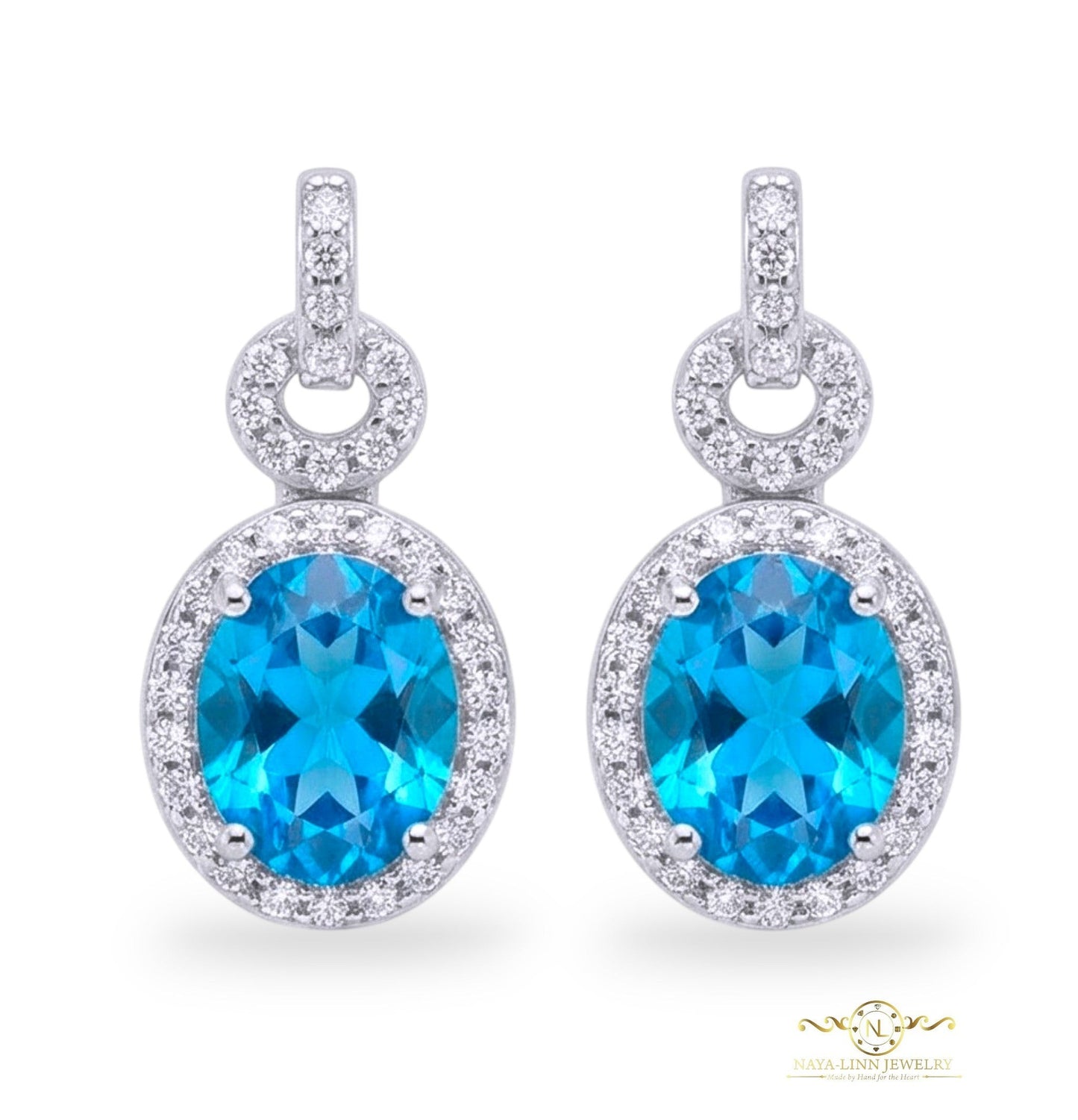 Betchie Earrings | Rhodium Over 925 Sterling Silver | Cubic Zirconia | Everyday Earrings