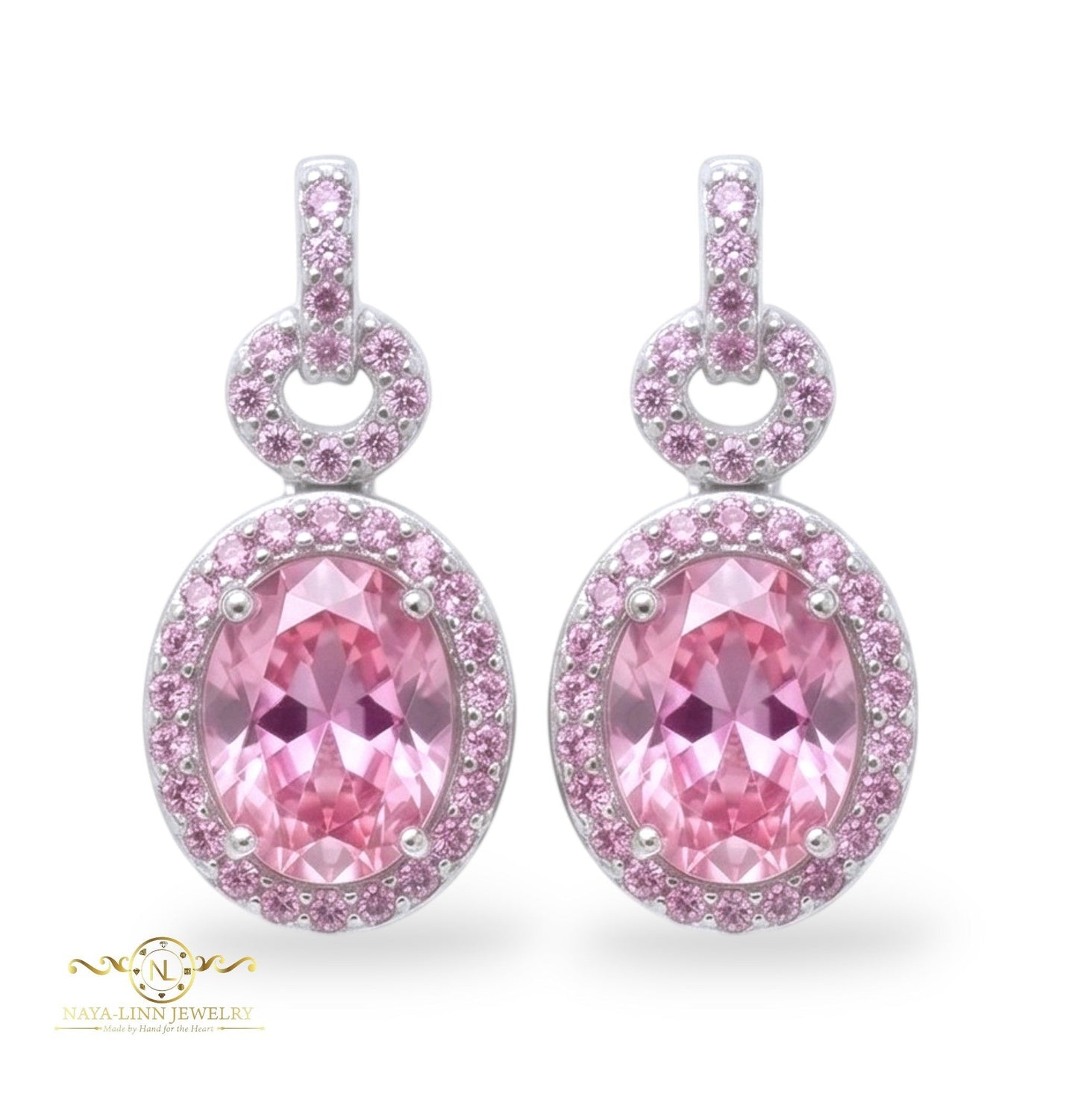 Betchie Earrings | Rhodium Over 925 Sterling Silver | Cubic Zirconia | Everyday Earrings