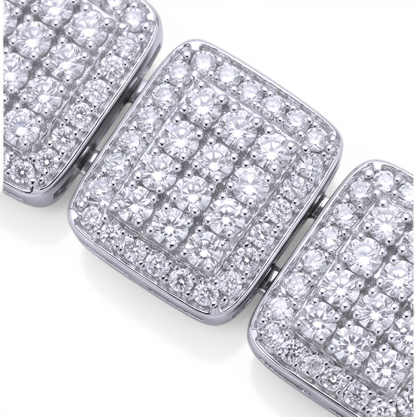 Tonee Bracelet | Rhodium Over 925 Sterling Silver | Bangle | Cubic Zirconia