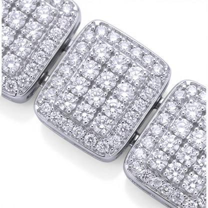 Tonee Bracelet | Rhodium Over 925 Sterling Silver | Bangle | Cubic Zirconia