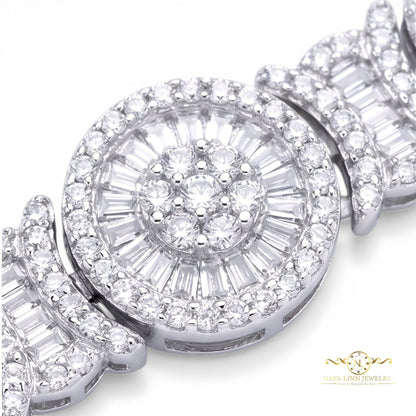 Empress Bracelet Mixed Cut Diamond Simulants Durable Jewelry Formal Occasion Bracelet for Women